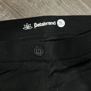 Betabrand classic black yoga work pants